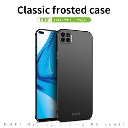 For OPPO F17 Pro / A93 MOFI Frosted PC Ultra-thin Hard Case(Blue) - OPPO Cases by MOFI | Online Shopping South Africa | PMC Jewellery