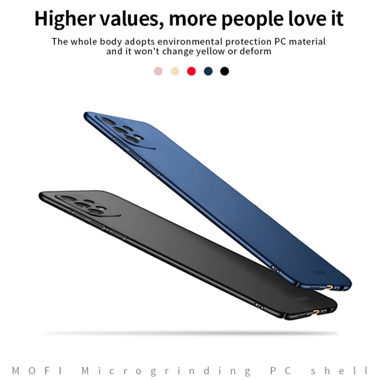 For Samsung Galaxy A72 5G / 4G MOFI Frosted PC Ultra-thin Hard Case(Blue) - free shipping - PMC TechLife - Order now!