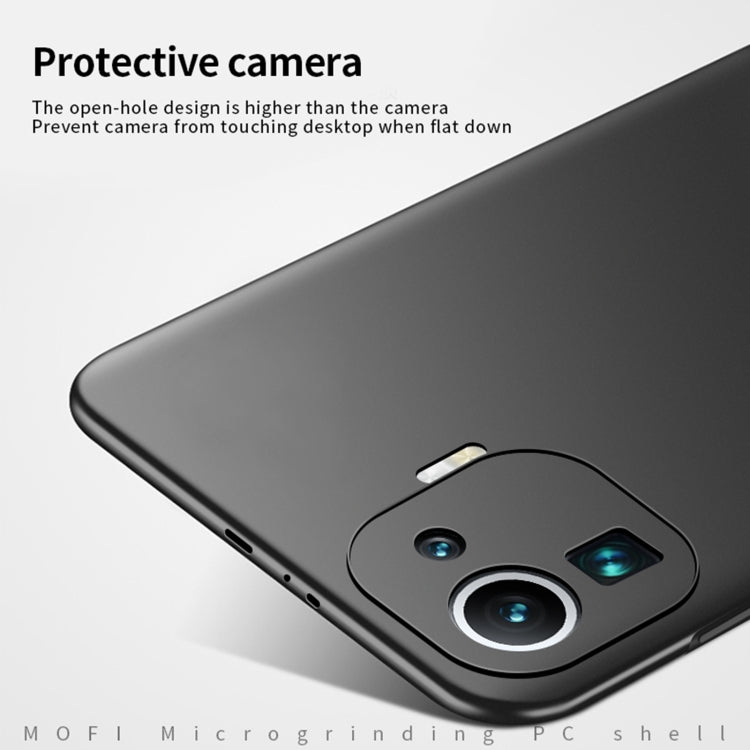 For Xiaomi Mi 11 Pro MOFI Frosted PC Ultra-thin Hard Case(Black) - Xiaomi Cases by MOFI | Online Shopping South Africa | PMC Jewellery