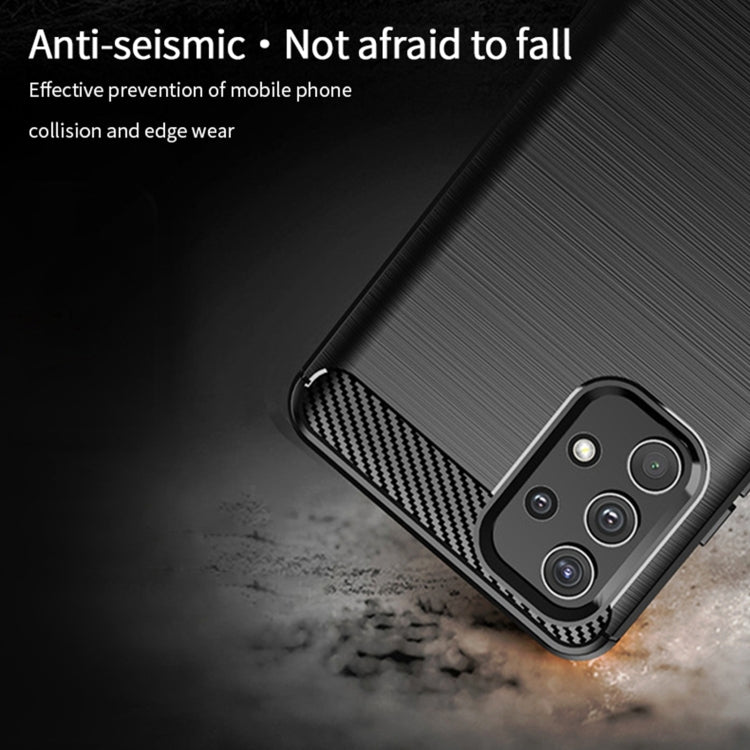 For Samsung Galaxy A32 4G(EU Version) MOFI Gentleness Series Brushed Texture Carbon Fiber Soft TPU Case(Grey) - Galaxy Phone Cases by MOFI | Online Shopping South Africa | PMC TechLife