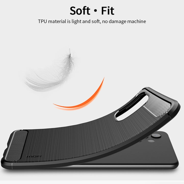 For Samsung Galaxy A32 4G(US Version) MOFI Gentleness Series Brushed Texture Carbon Fiber Soft TPU Case(Grey) - Galaxy Phone Cases by MOFI | Online Shopping South Africa | PMC TechLife
