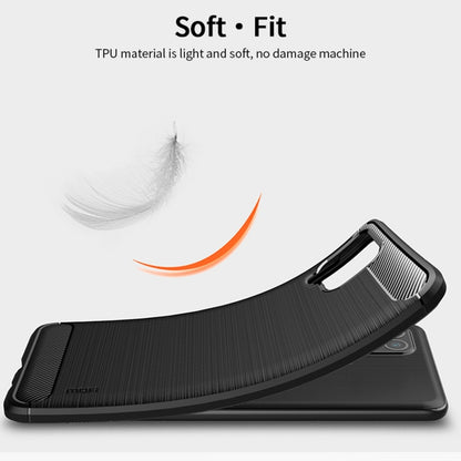 For Samsung Galaxy F62 / M62 MOFI Gentleness Series Brushed Texture Carbon Fiber Soft TPU Case(Black) - Galaxy Phone Cases by MOFI | Online Shopping South Africa | PMC Jewellery