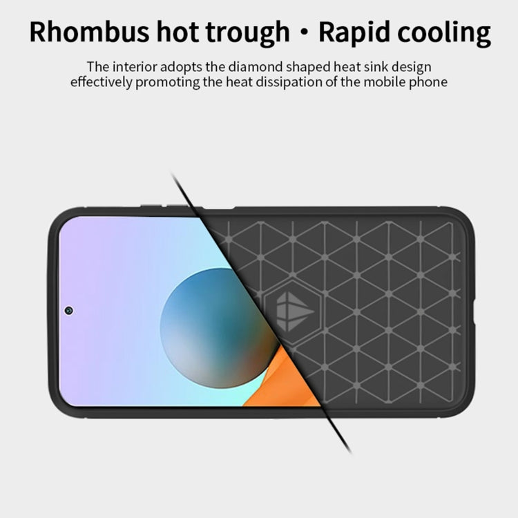 For Xiaomi Redmi Note 10 Pro / Note 10 Pro Max MOFI Gentleness Series Brushed Texture Carbon Fiber Soft TPU Case(Black) - Xiaomi Cases by MOFI | Online Shopping South Africa | PMC Jewellery