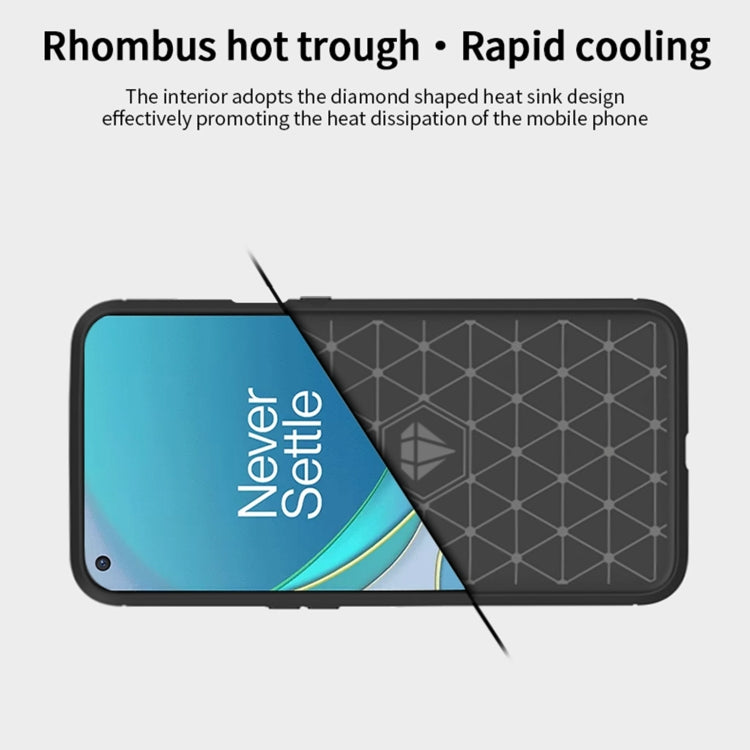 For OnePlus 9 MOFI Gentleness Series Brushed Texture Carbon Fiber Soft TPU Case(Blue) - OnePlus Cases by MOFI | Online Shopping South Africa | PMC TechLife