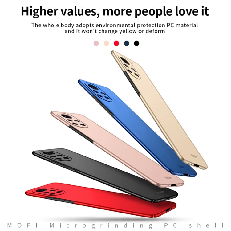For Huawei Nova 8 Pro MOFI Frosted PC Ultra-thin Hard Case(Gold) - Huawei Cases by MOFI | Online Shopping South Africa | PMC TechLife | Buy Now Pay Later Mobicred