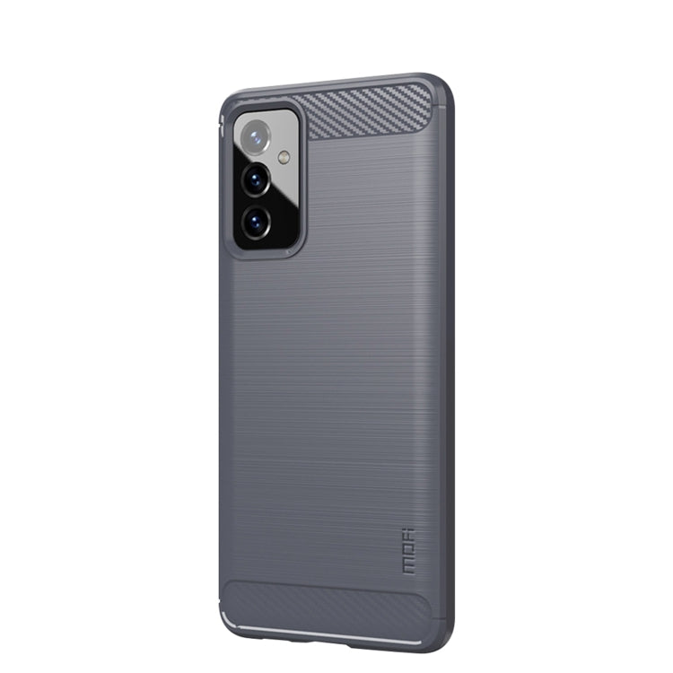 For Samsung Galaxy A82 / Quantum2 MOFI Gentleness Series Brushed Texture Carbon Fiber Soft TPU Case(Gray) - free shipping - PMC TechLife - Order now!