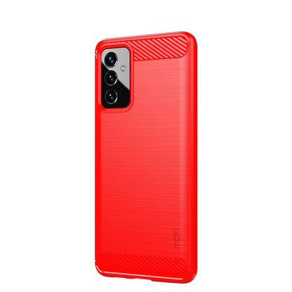 For Samsung Galaxy A82 / Quantum2 MOFI Gentleness Series Brushed Texture Carbon Fiber Soft TPU Case(Red) - Galaxy Phone Cases by MOFI | Online Shopping South Africa | PMC Jewellery