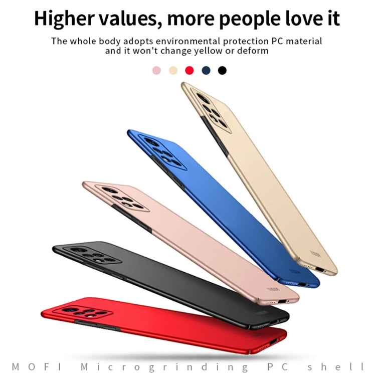 For Honor V40 MOFI Frosted PC Ultra-thin Hard Case(Blue) - Honor Cases by MOFI | Online Shopping South Africa | PMC TechLife | Buy Now Pay Later Mobicred