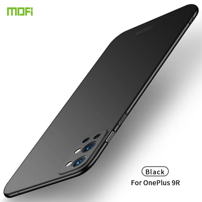 For OnePlus 9R MOFI Frosted PC Ultra-thin Hard Case(Black) - OnePlus Cases by MOFI | Online Shopping South Africa | PMC Jewellery