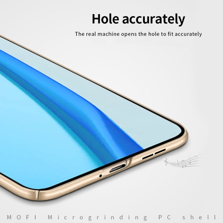 For OnePlus 9R MOFI Frosted PC Ultra-thin Hard Case(Gold) - OnePlus Cases by MOFI | Online Shopping South Africa | PMC TechLife | Buy Now Pay Later Mobicred