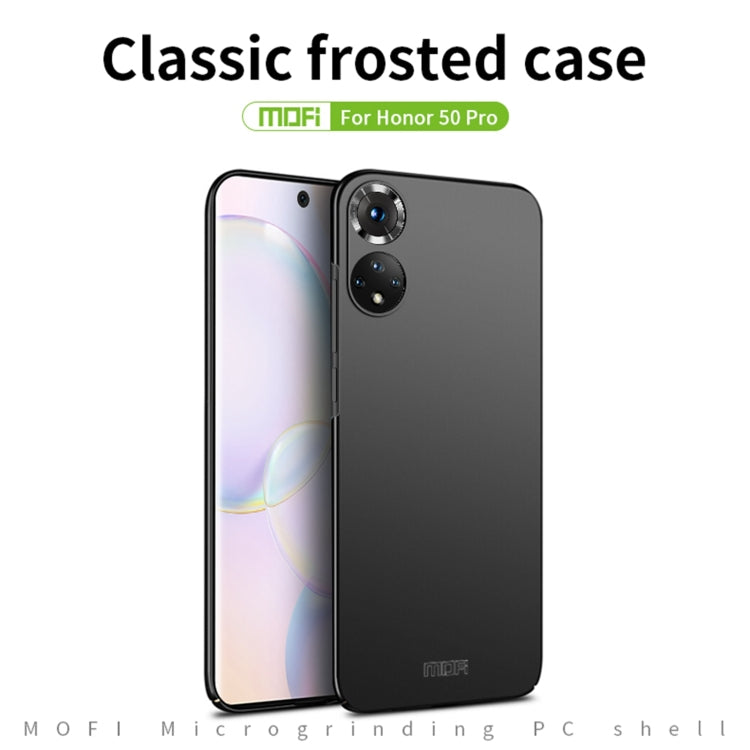 For Honor 50 Pro MOFI Frosted PC Ultra-thin Hard Case(Gold) - Honor Cases by MOFI | Online Shopping South Africa | PMC Jewellery