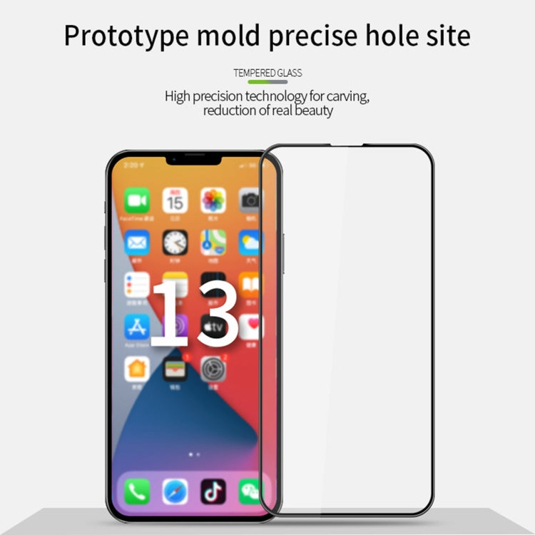 For iPhone 13 / 13 Pro MOFI 9H 3D Explosion-proof Curved Screen Tempered Glass Film(Black) - iPhone 13 Tempered Glass by MOFI | Online Shopping South Africa | PMC TechLife | Buy Now Pay Later Mobicred