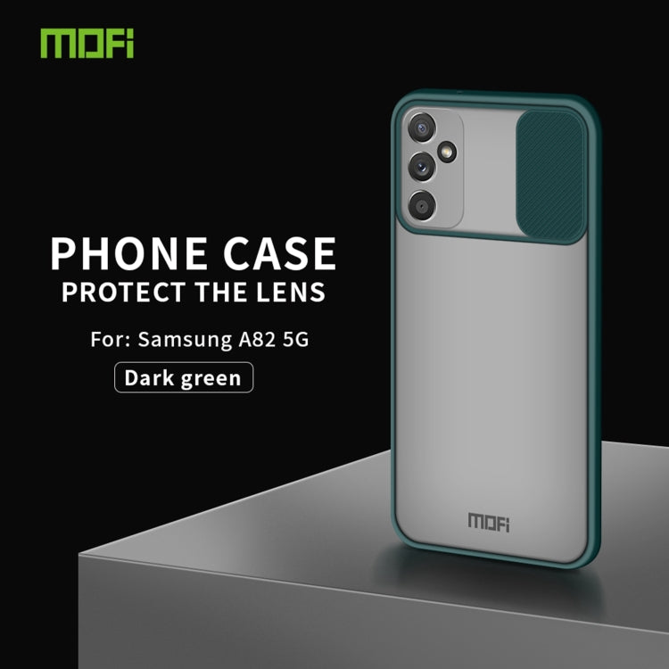 For Samsung Galaxy A82 5G MOFI Xing Dun Series Translucent Frosted PC + TPU Privacy Anti-glare Shockproof All-inclusive Protective Case(Green) - Galaxy Phone Cases by MOFI | Online Shopping South Africa | PMC Jewellery