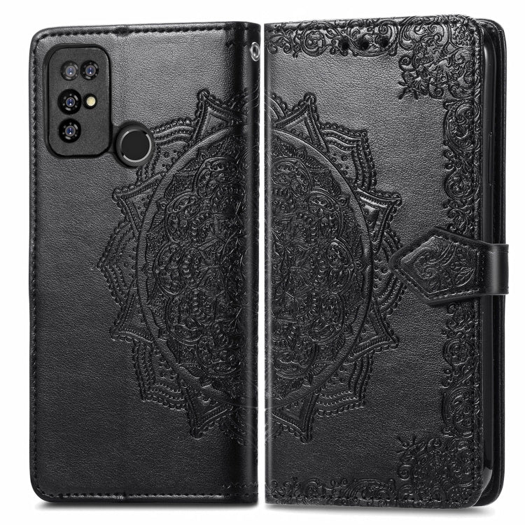 For Doogee X96 Pro Mandala Flower Embossed Horizontal Flip Leather Case with Holder & Three Card Slots & Wallet & Lanyard(Black) - More Brand by PMC Jewellery | Online Shopping South Africa | PMC Jewellery | Buy Now Pay Later Mobicred