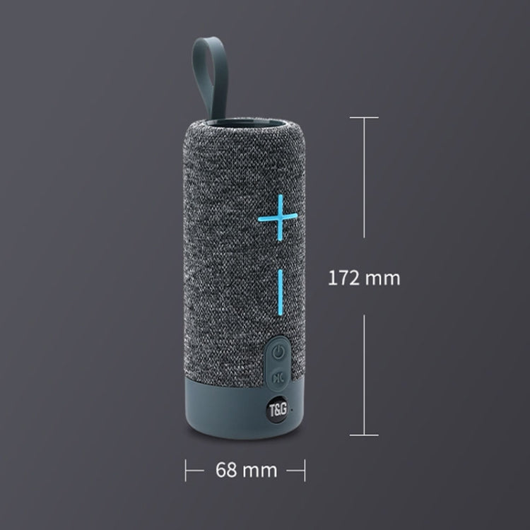 T&G TG619 Portable Bluetooth Wireless Speaker Waterproof Outdoor Bass Subwoofer Support AUX TF USB(Peacock Blue) - Desktop Speaker by T&G | Online Shopping South Africa | PMC Jewellery | Buy Now Pay Later Mobicred