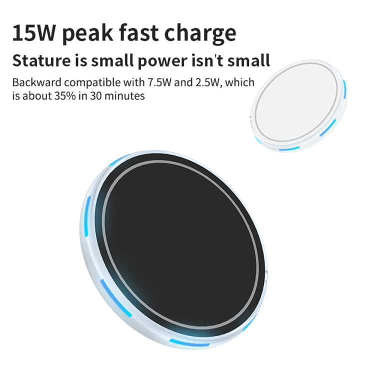 W-975 Ultra-thin 15W Max Magnetic Absorption Wireless Charger for iPhone and other Smart Phones(Black) - Wireless Charger by PMC Jewellery | Online Shopping South Africa | PMC Jewellery | Buy Now Pay Later Mobicred