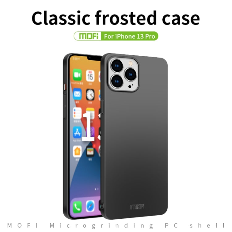 For iPhone 13 Pro MOFI Frosted PC Ultra-thin Hard Case(Blue) - iPhone 13 Pro Cases by MOFI | Online Shopping South Africa | PMC TechLife | Buy Now Pay Later Mobicred