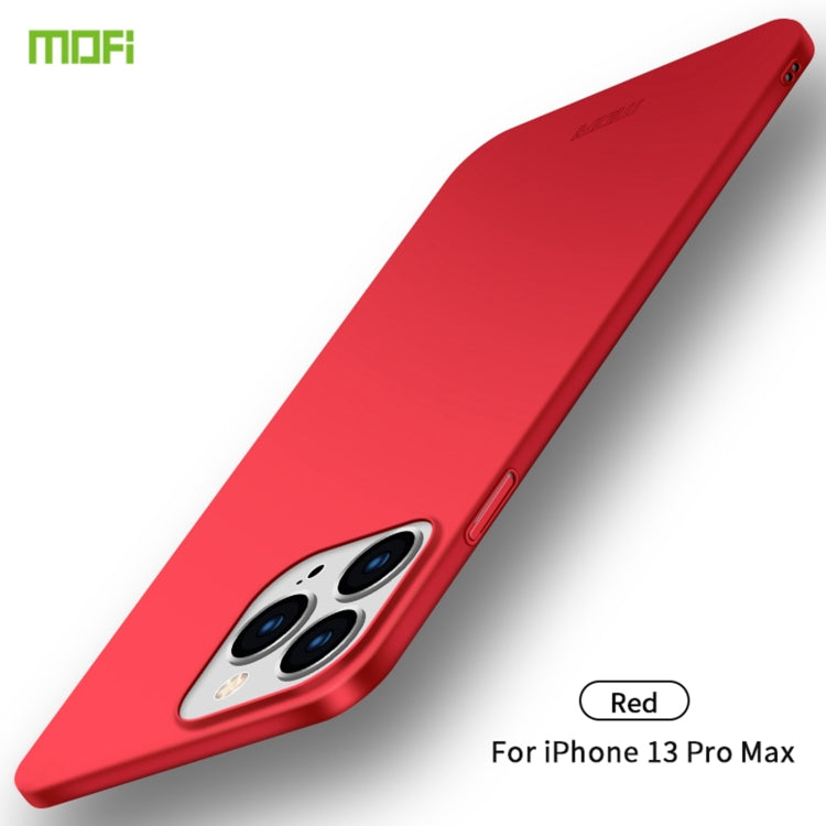 For iPhone 13 Pro Max  MOFI Frosted PC Ultra-thin Hard Case(Red) - iPhone 13 Pro Max Cases by MOFI | Online Shopping South Africa | PMC Jewellery