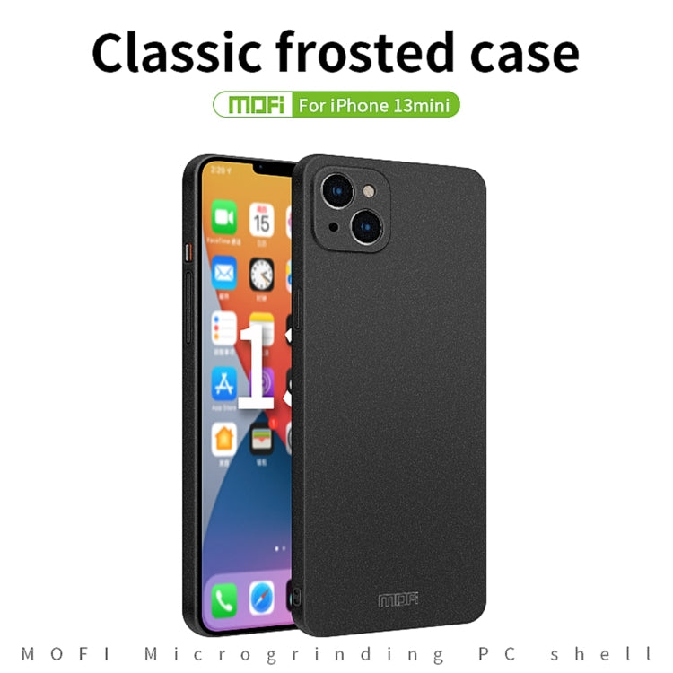 For iPhone 13 mini MOFI Fandun Series Frosted PC Ultra-thin All-inclusive Protective Case (Red) - iPhone 13 mini Cases by MOFI | Online Shopping South Africa | PMC TechLife