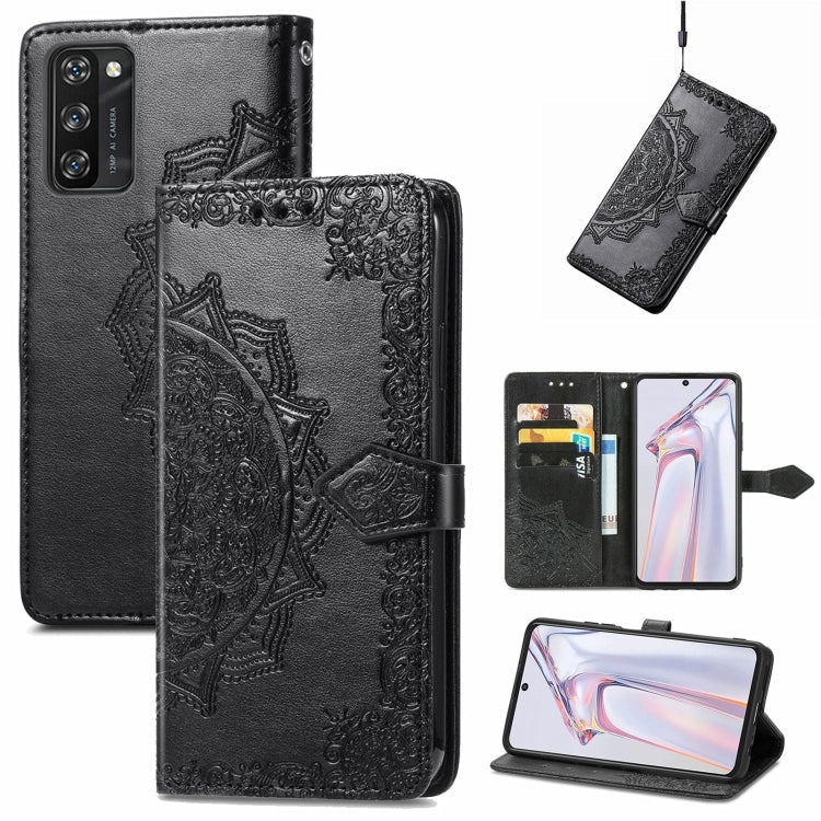 For Blackview A100 Mandala Embossing Pattern Horizontal Flip Leather Case with Holder & Card Slots & Wallet & Lanyard(Black) - More Brand by PMC Jewellery | Online Shopping South Africa | PMC Jewellery | Buy Now Pay Later Mobicred
