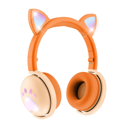 BK9 HiFi 7.1 Surround Sound Cat Claw Luminous Cat Ear Bluetooth Gaming Headset with Mic(Orange) - Multimedia Headset by PMC Jewellery | Online Shopping South Africa | PMC Jewellery | Buy Now Pay Later Mobicred