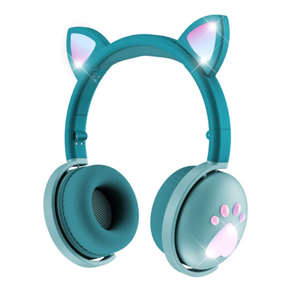 BK9 HiFi 7.1 Surround Sound Cat Claw Luminous Cat Ear Bluetooth Gaming Headset with Mic(Green) - Multimedia Headset by PMC Jewellery | Online Shopping South Africa | PMC Jewellery | Buy Now Pay Later Mobicred