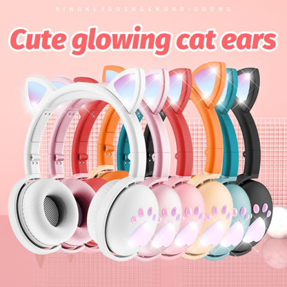 BK9 HiFi 7.1 Surround Sound Cat Claw Luminous Cat Ear Bluetooth Gaming Headset with Mic(Pink) - Multimedia Headset by PMC Jewellery | Online Shopping South Africa | PMC Jewellery | Buy Now Pay Later Mobicred