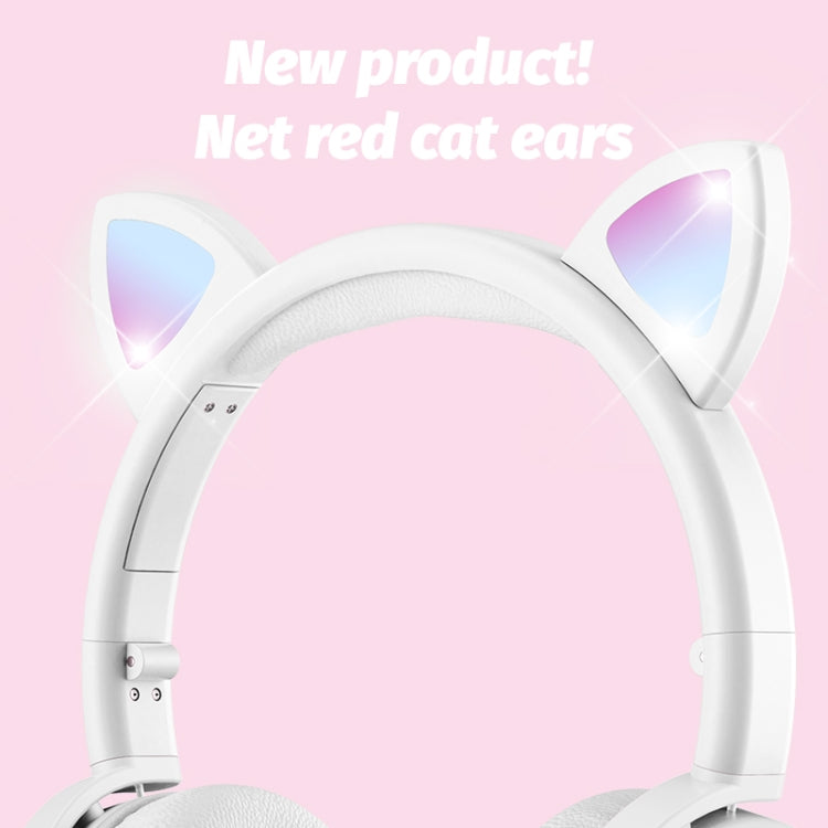 BK9 HiFi 7.1 Surround Sound Cat Claw Luminous Cat Ear Bluetooth Gaming Headset with Mic(Pink) - Multimedia Headset by PMC Jewellery | Online Shopping South Africa | PMC Jewellery | Buy Now Pay Later Mobicred