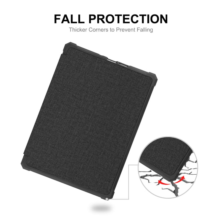 For Amazon Kindle Paperwhite 5 2021 ENKAY Solid Color Denim Texture Horizontal Flip Leather Tablet Case with Sleep / Wake-up Function(Black) - free shipping - PMC TechLife - Order now!