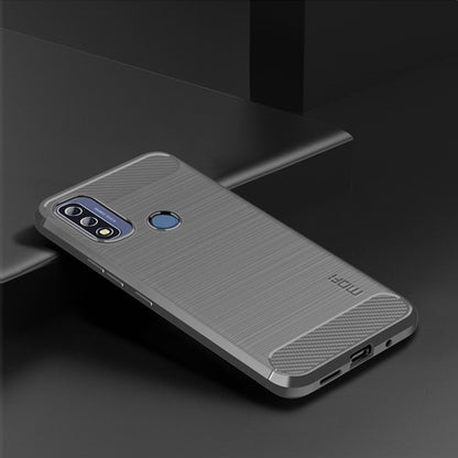 For Motorola Moto G Pure 2021 MOFI Gentleness Series Brushed Texture Carbon Fiber Soft TPU Case(Gray) - Motorola Cases by MOFI | Online Shopping South Africa | PMC Jewellery | Buy Now Pay Later Mobicred