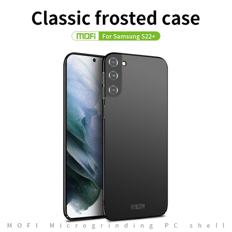 For Samsung Galaxy S22+ 5G MOFI Frosted PC Ultra-thin Hard Phone Case(Black) - Galaxy S22+ 5G Cases by MOFI | Online Shopping South Africa | PMC Jewellery