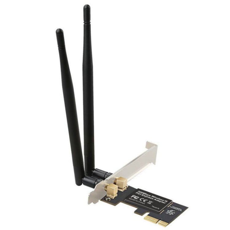 300M Dual Frequency Wifi Receiver Wireless PCI-E Network Card - Add-on Cards by PMC Jewellery | Online Shopping South Africa | PMC Jewellery | Buy Now Pay Later Mobicred