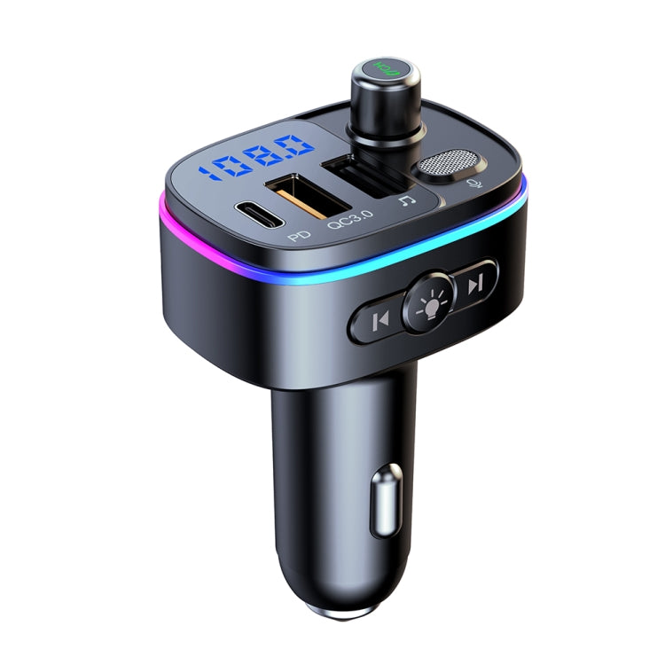 T65 Car Bluetooth FM Transmitter Dual USB Type-C QC3.0 Charger - free shipping - PMC TechLife - Order now!