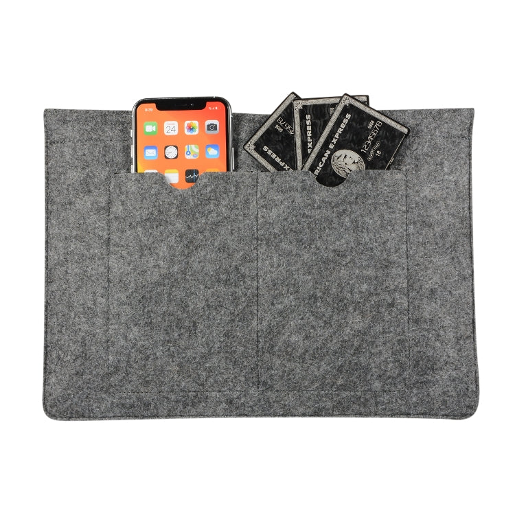 Felt Liner Bag Computer Bag Notebook Protective Cover For 13 inch(Black) - 13.3 inch by PMC TechLife | Online Shopping South Africa | PMC TechLife | Buy Now Pay Later Mobicred