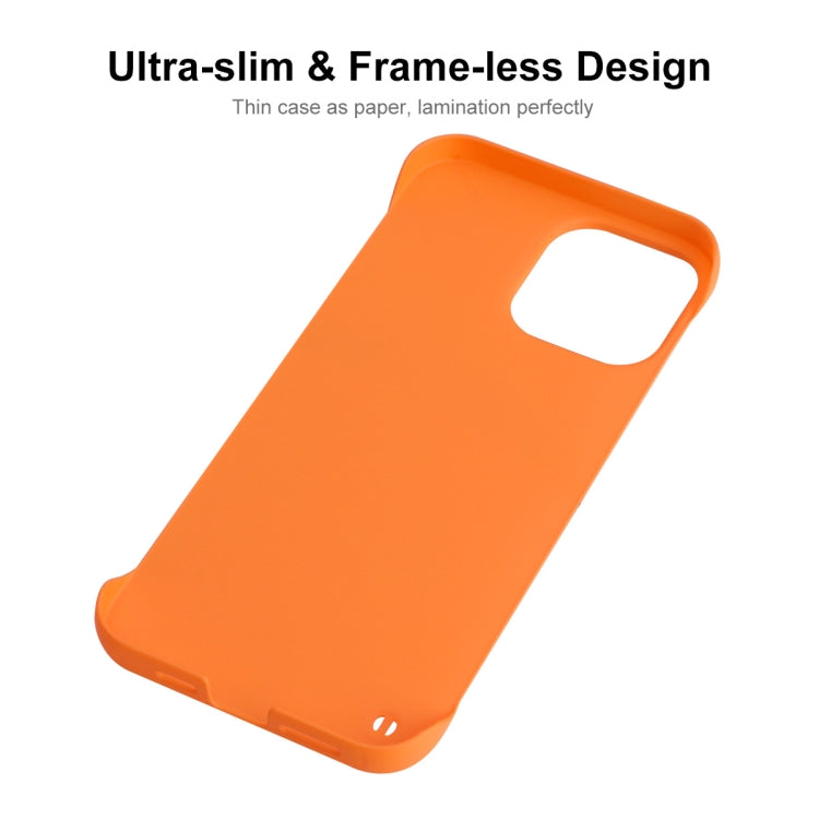 For iPhone 12 Pro Max ENKAY Matte Frameless Hard PC Case(Orange) - free shipping - PMC Jewellery - Order now!