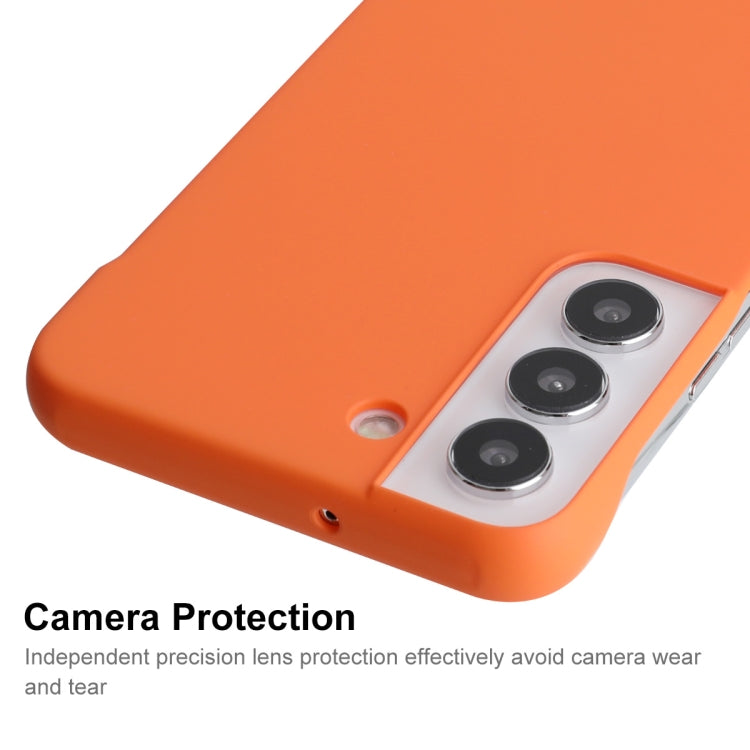 For Samsung Galaxy S22+ 5G ENKAY Matte Frameless Hard PC Case(Orange) - Galaxy S22+ 5G Cases by ENKAY | Online Shopping South Africa | PMC Jewellery | Buy Now Pay Later Mobicred