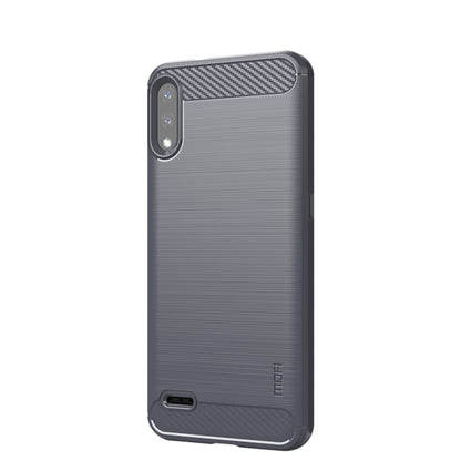 For LG K22 / K22 Plus MOFI Gentleness Brushed Carbon Fiber Soft TPU Case(Gray) - LG by MOFI | Online Shopping South Africa | PMC Jewellery | Buy Now Pay Later Mobicred