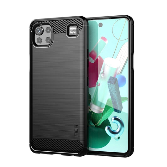 For LG K92 MOFI Gentleness Brushed Carbon Fiber Soft TPU Case(Black) - LG by MOFI | Online Shopping South Africa | PMC Jewellery | Buy Now Pay Later Mobicred