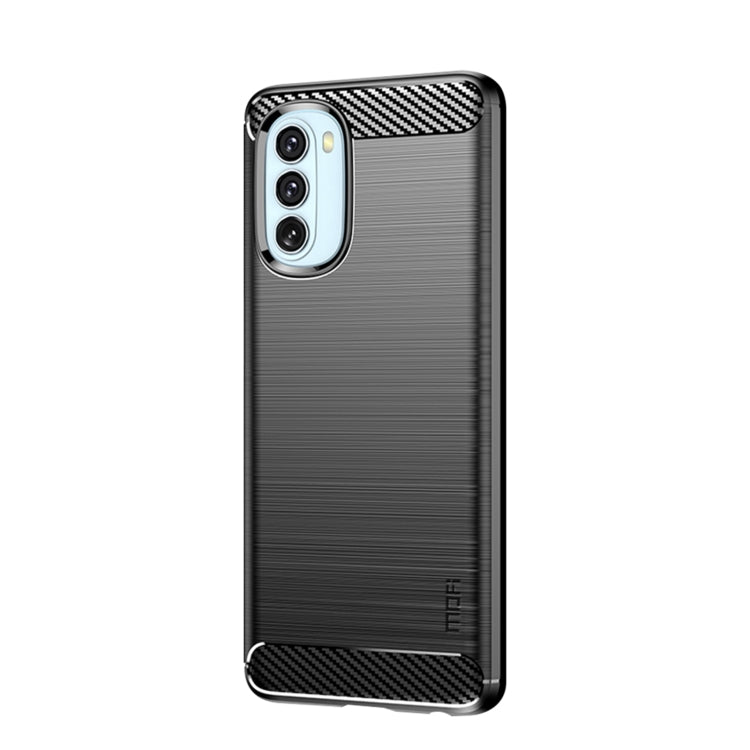 For Motorola Moto G51  5G MOFI Gentleness Brushed Carbon Fiber Soft TPU Case(Black) - Motorola Cases by MOFI | Online Shopping South Africa | PMC Jewellery | Buy Now Pay Later Mobicred