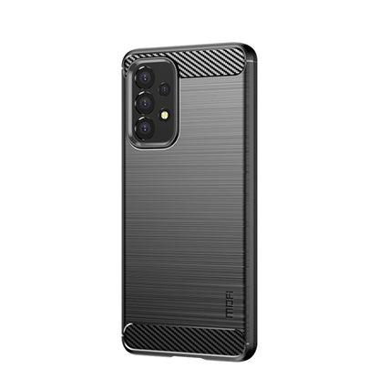 For Samsung Galaxy A53 5G MOFI Gentleness Brushed Carbon Fiber Soft TPU Case(Black) - Galaxy Phone Cases by MOFI | Online Shopping South Africa | PMC Jewellery