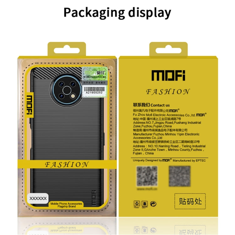 For Sony Xperia Pro-I MOFI Gentleness Brushed Carbon Fiber Soft TPU Case(Blue) - Sony Cases by MOFI | Online Shopping South Africa | PMC TechLife | Buy Now Pay Later Mobicred