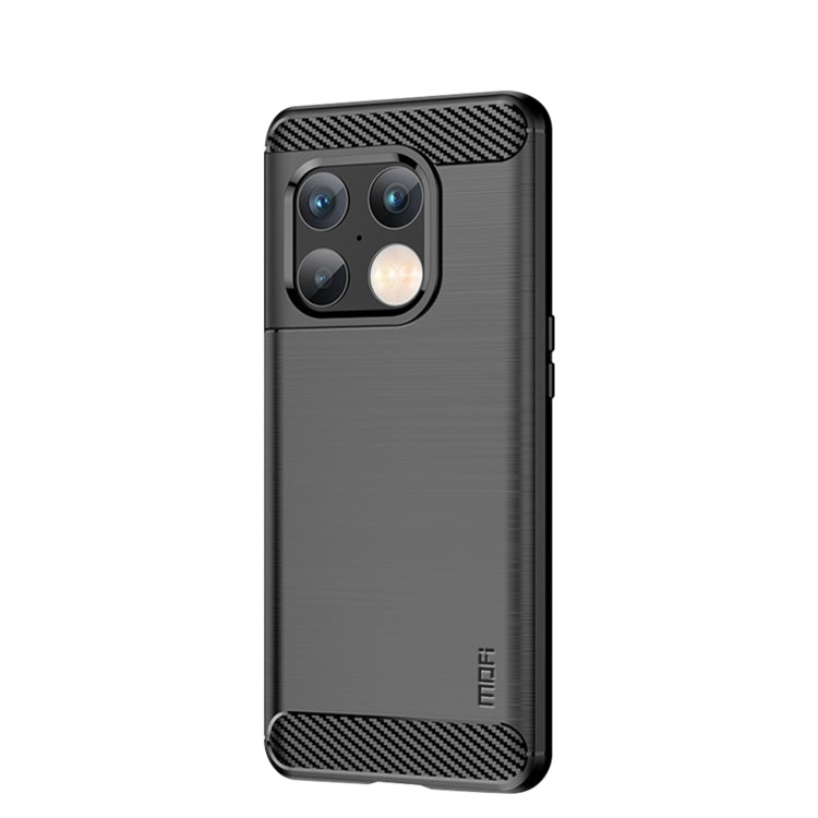 For OnePlus 10 Pro 5G MOFI Gentleness Brushed Carbon Fiber Soft TPU Case(Black) - OnePlus Cases by MOFI | Online Shopping South Africa | PMC Jewellery