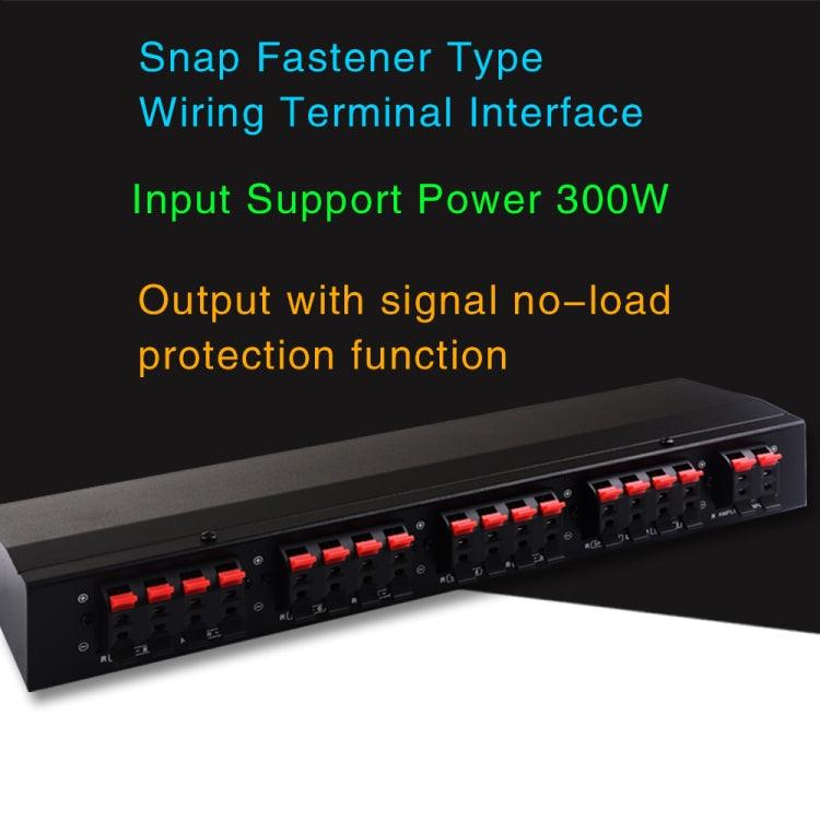 100W 1 In 8 Out Power Amplifier Box Distribute Switcher Loudspeaker -  by PMC Jewellery | Online Shopping South Africa | PMC Jewellery | Buy Now Pay Later Mobicred