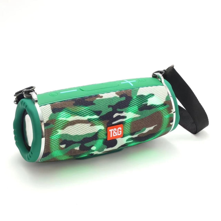 T&G TG642 RGB Light Waterproof  Portable Bluetooth Speaker Support FM / TF Card(Camouflage) - Desktop Speaker by T&G | Online Shopping South Africa | PMC Jewellery | Buy Now Pay Later Mobicred