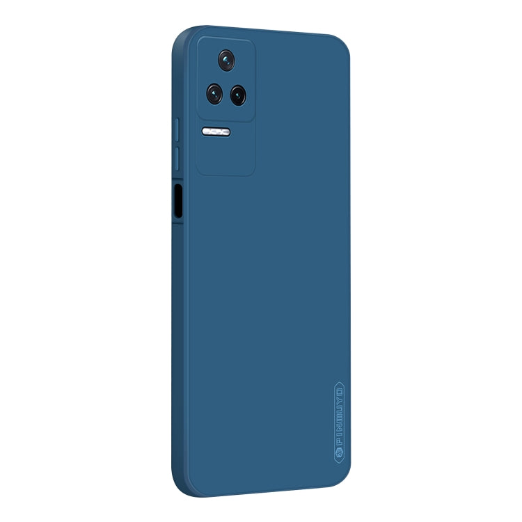 For Xiaomi Redmi K40S PINWUYO Sense Series Liquid Silicone TPU Phone Case(Blue) - More Brand by PINWUYO | Online Shopping South Africa | PMC Jewellery | Buy Now Pay Later Mobicred