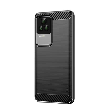 For Xiaomi Redmi K50 / K50 Pro MOFI Gentleness Brushed Carbon Fiber Soft TPU Case(Black) - Xiaomi Cases by MOFI | Online Shopping South Africa | PMC Jewellery | Buy Now Pay Later Mobicred