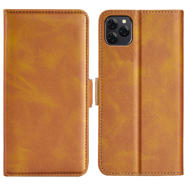 For Blackview A95 Dual-side Magnetic Buckle Leather Phone Case(Yellow) - More Brand by PMC Jewellery | Online Shopping South Africa | PMC Jewellery | Buy Now Pay Later Mobicred