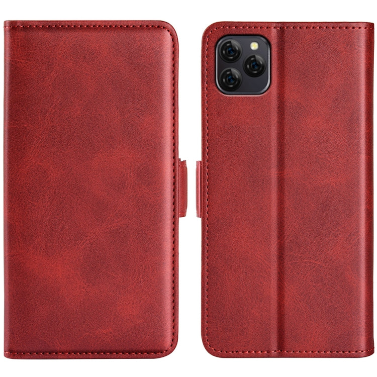 For Blackview A95 Dual-side Magnetic Buckle Leather Phone Case(Red) - More Brand by PMC Jewellery | Online Shopping South Africa | PMC Jewellery | Buy Now Pay Later Mobicred