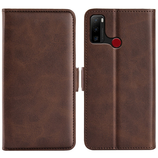 For Ulefone note 10 Dual-side Magnetic Buckle Leather Phone Case(Brown) - Ulefone Cases by PMC Jewellery | Online Shopping South Africa | PMC Jewellery | Buy Now Pay Later Mobicred