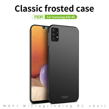 For Samsung Galaxy A32 4G MOFI Frosted PC Ultra-thin Hard Case(Black) - Galaxy Phone Cases by MOFI | Online Shopping South Africa | PMC Jewellery